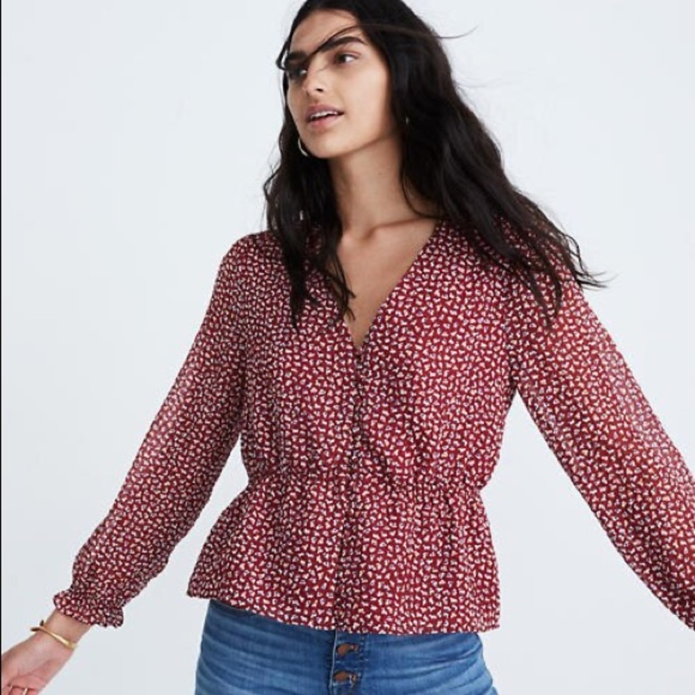 Madewell Overture Top in Ditsy Floral